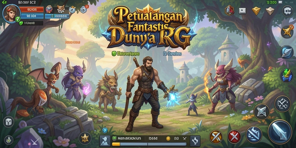 Tampilan gameplay RPG yang seru dan memukau dalam 6CF.