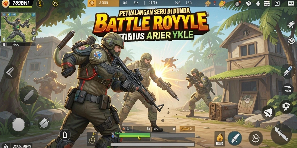 Gameplay seru 789BNI dalam pertempuran Battle Royale.