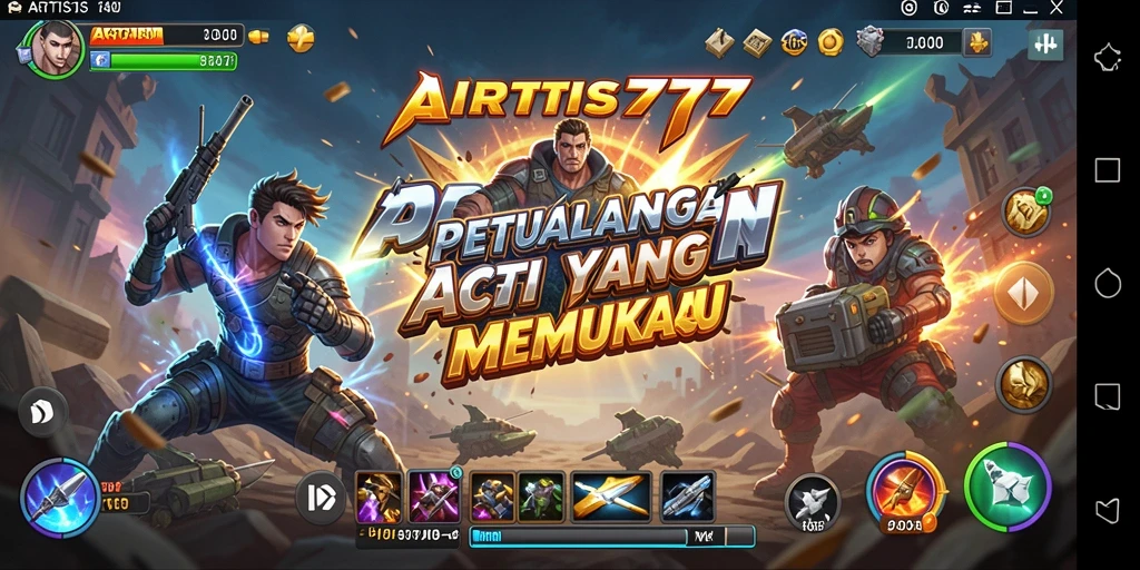 Tampilan gameplay memukau dalam dunia aksi yang menegangkan.