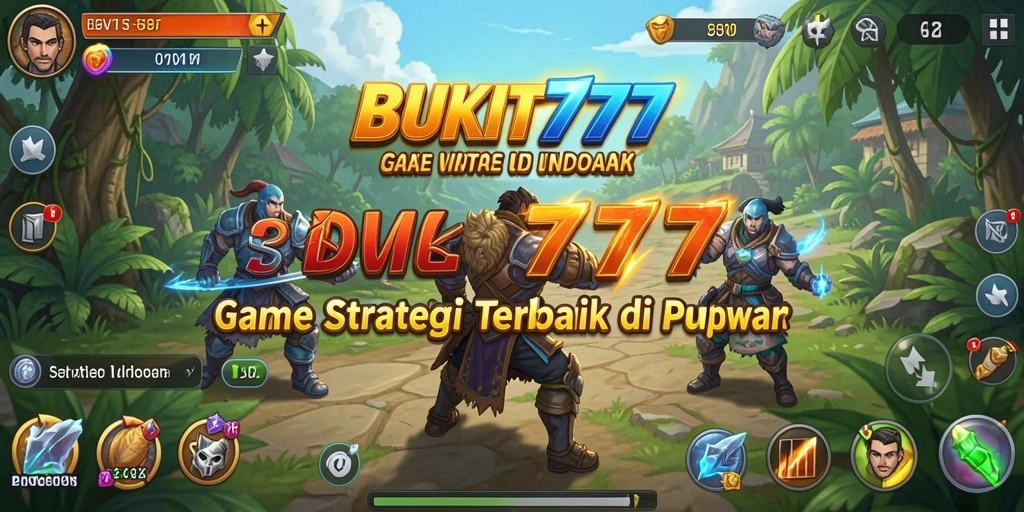 Tampilan gameplay BUKIT777 dengan berbagai strategi dan pertempuran seru.
