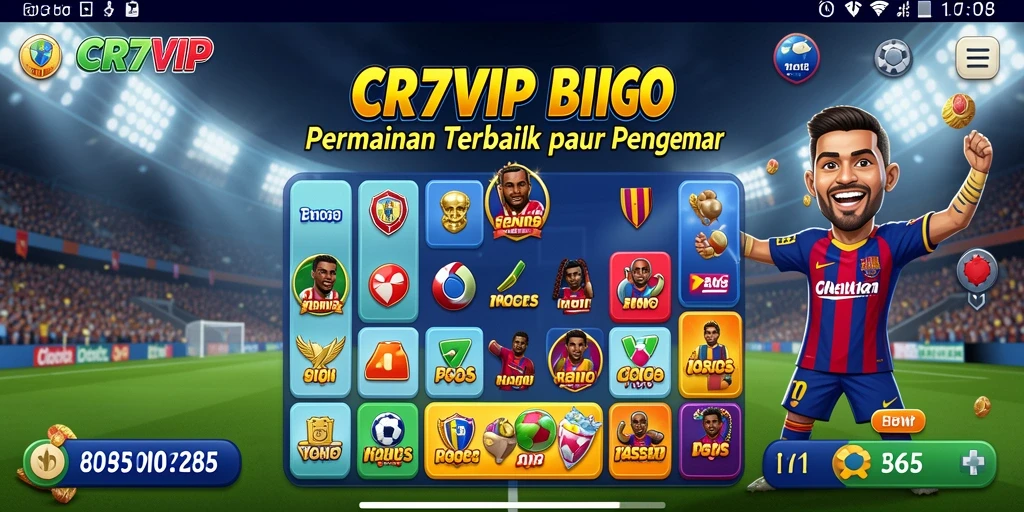 Tangkapan layar dari gameplay seru di CR7VIP Bingo.