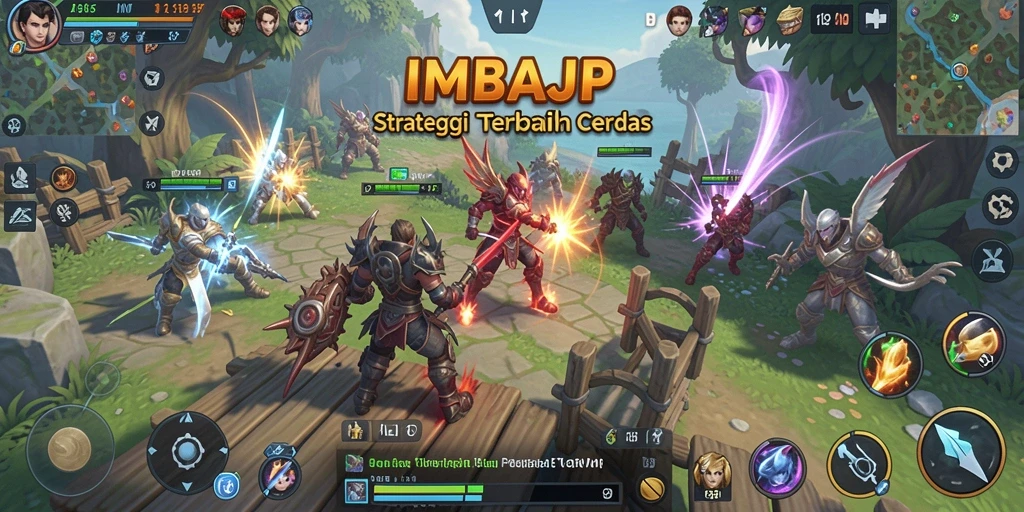 Tangkapan layar IMBAJP menunjukkan aksi strategi yang intens.