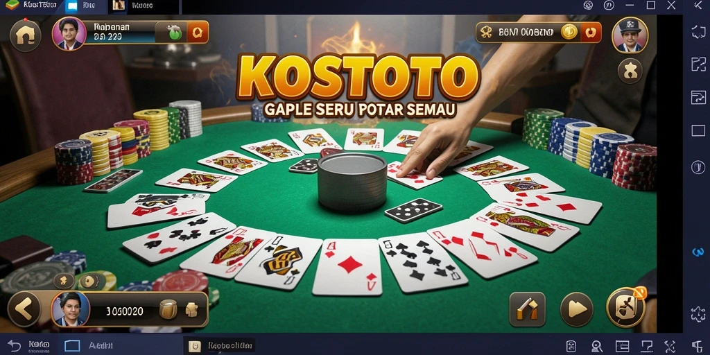 Screenshot gameplay KOSTOTO yang menarik dan interaktif.