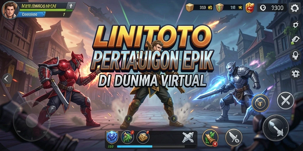 Screenshot dari gameplay LINITOTO yang memperlihatkan aksi pertarungan yang mendebarkan.