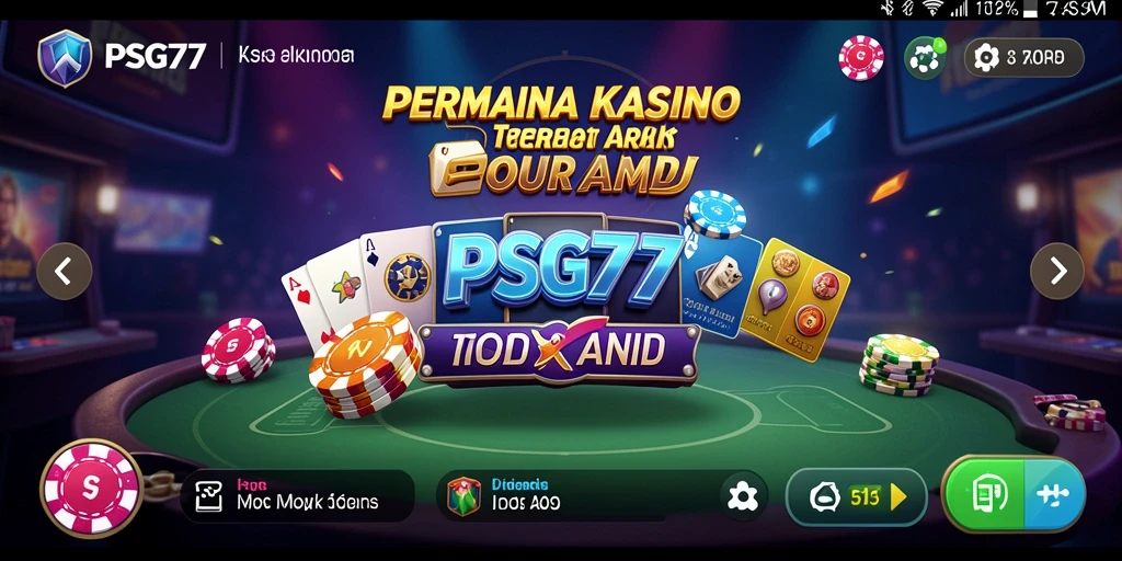 Tampilan gameplay Kasino yang seru dan mengasyikkan di PSG77.