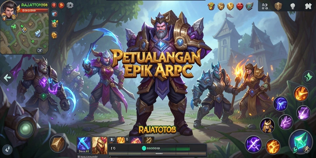 Tampilan gameplay RAJATOTO88 yang menarik dan dinamis di dunia ARPG.