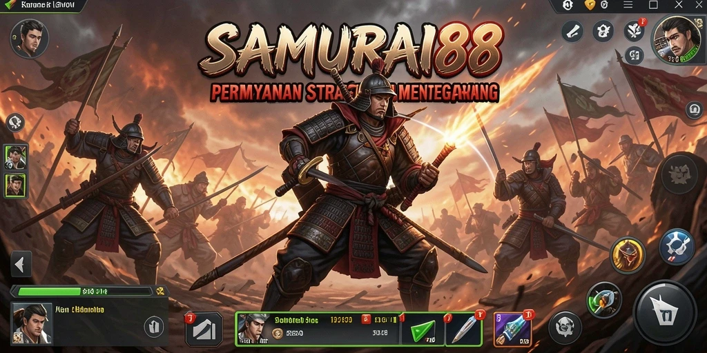 Screenshot menarik dari gameplay <strong>SAMURAI88</strong> yang seru dan strategis.