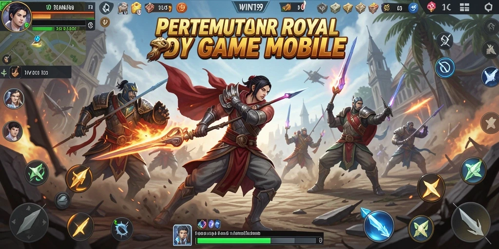 Tangkapan layar WIN199 menunjukkan aksi pertempuran yang intens dalam mode Battle Royale.