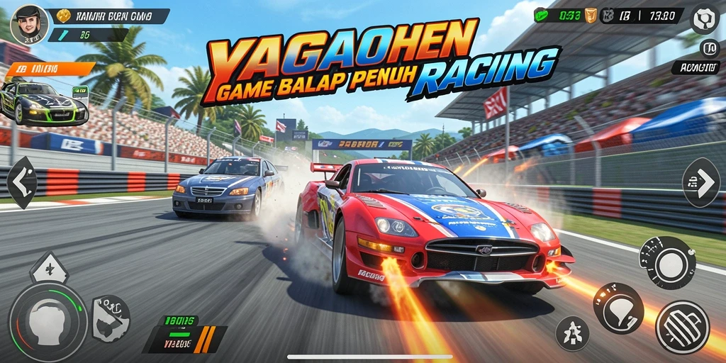 Gameplay balap seru dan memukau di YAGAOHEN.